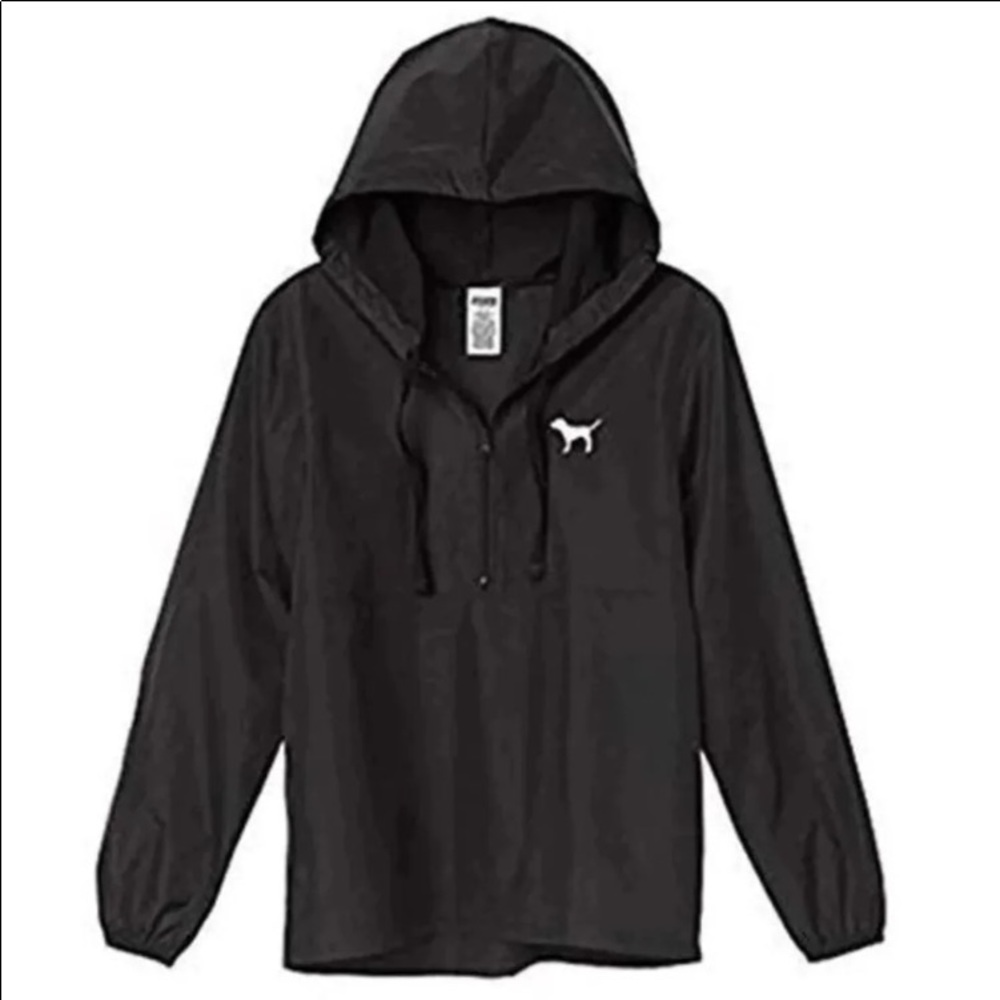 PINK black anorak jacket